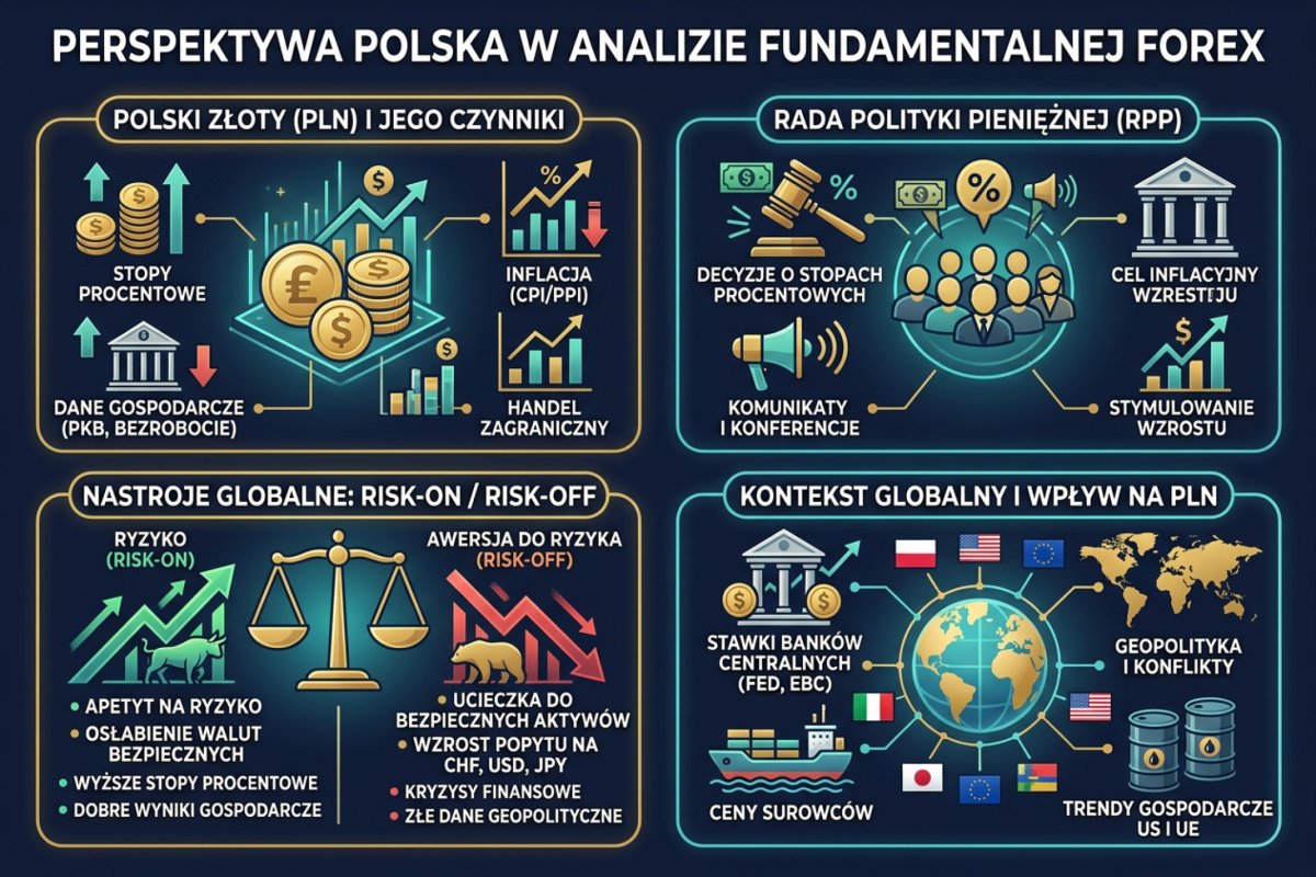 Polska perspektywa analizy fundamentalnej — złoty wobec decyzji RPP i globalnego apetytu na ryzyko