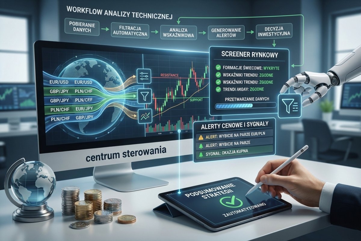 Automatyzacja i screening w analizie technicznej — screener, alerty i workflow na rynku Forex