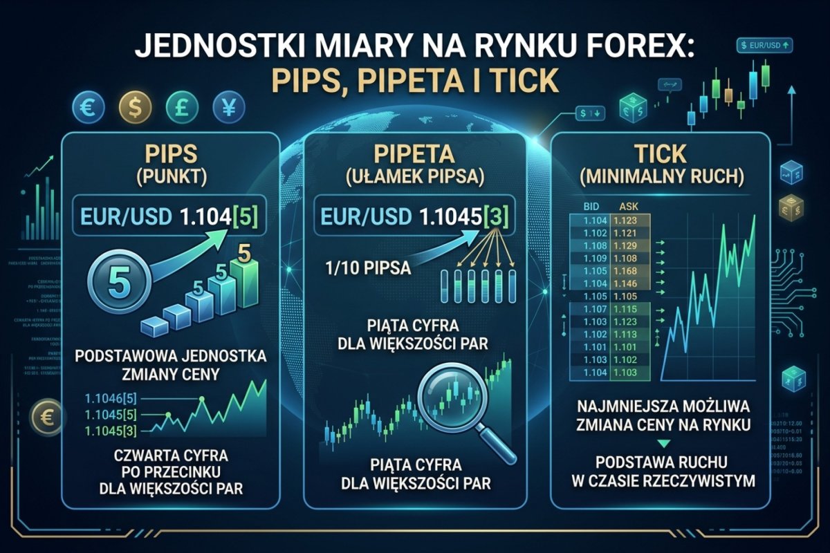 Jednostki miary na Forexie — pips, pipeta i tick
