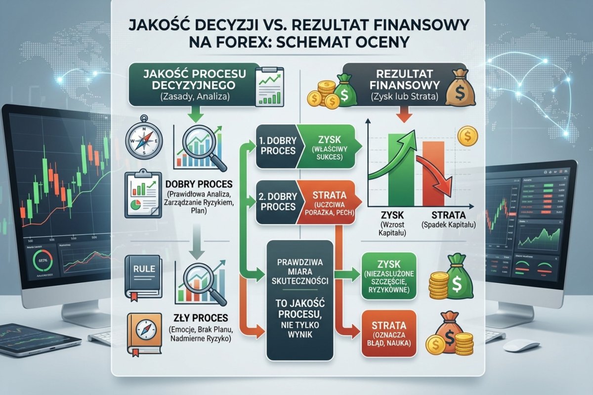 Tablica czterech pól ułożonych w kwadrat, opisana z jednej strony procesem zgodnym albo niezgodnym z zapisanym planem, a z drugiej wynikiem dodatnim albo ujemnym, z wyróżnionym polem łączącym niezgodny proces z wynikiem dodatnim