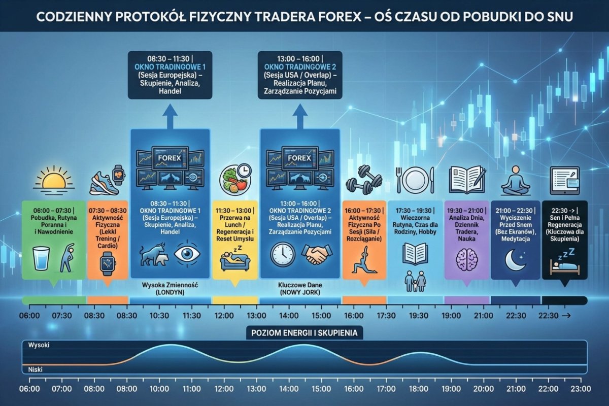 Karta reguły leżąca na biurku z czterema pustymi polami opisanymi jako warunek uruchomienia, działanie, kryterium zakończenia i ślad audytowy, a pod nimi z osobnym, węższym polem opisanym jako kryterium niedziałania