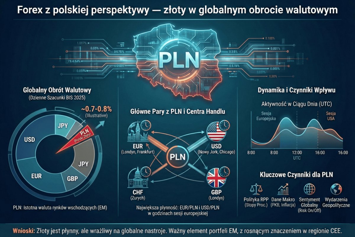 Forex z polskiej perspektywy — złoty w globalnym obrocie walutowym