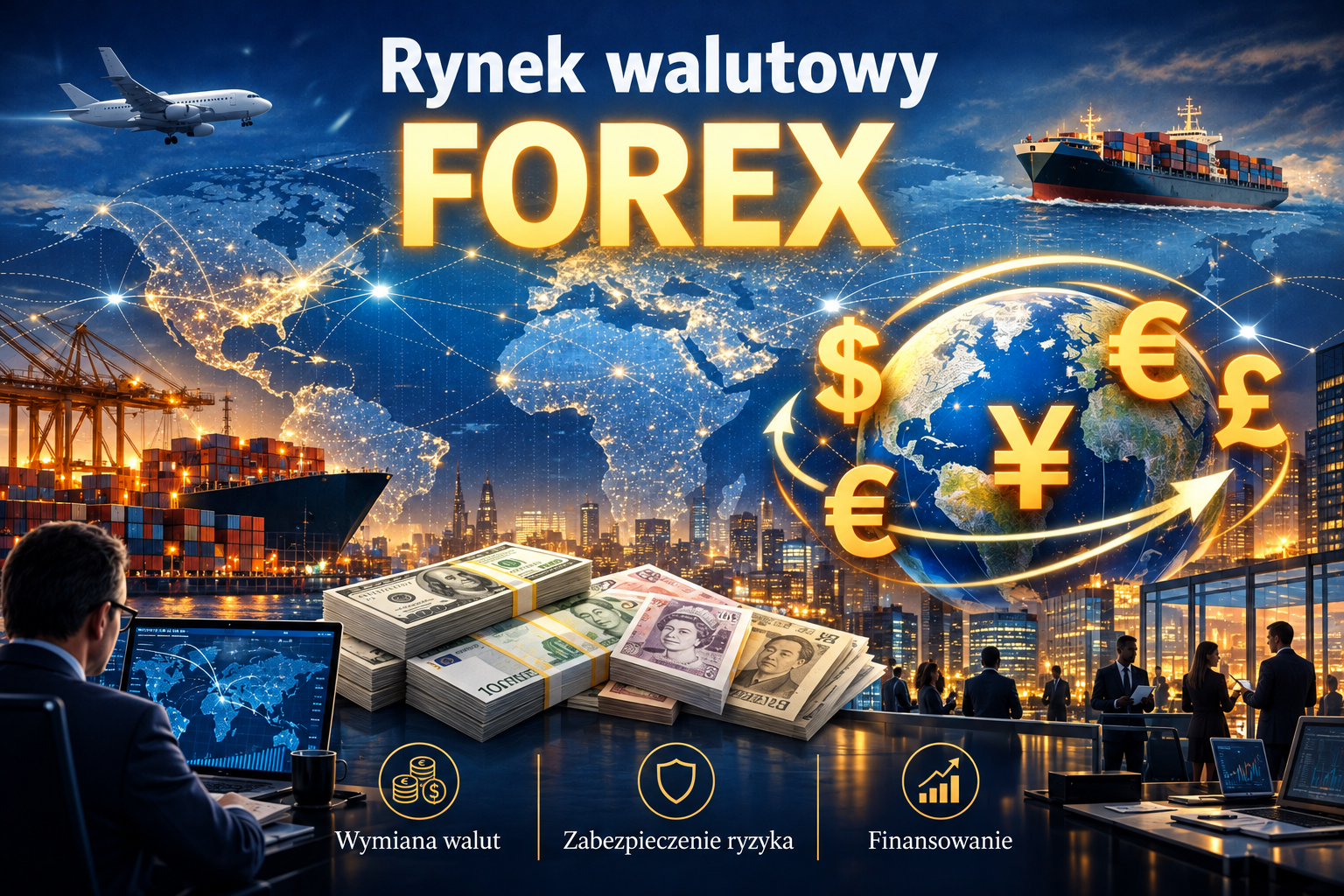 Wymiana waluty, zabezpieczenie kursu i CFD: różne zastosowania rynku walutowego.