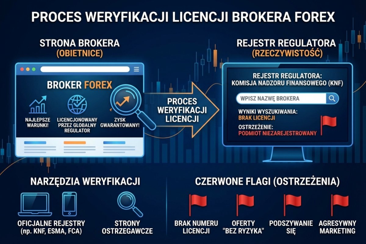 Ścieżka ustalenia podmiotu: umowa z klientem, rejestr KNF, wykaz notyfikacji transgranicznych, rejestr organu macierzystego, wniosek o właściwy system rekompensat