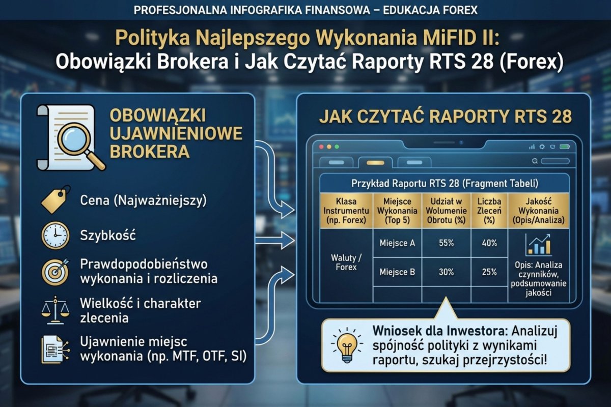 Polityka wykonywania zleceń — podmiot prawny, organ nadzoru, czynniki wykonania i zasada total consideration dla klienta detalicznego