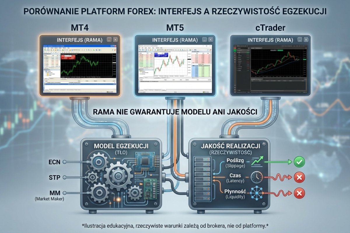 Porównanie platform transakcyjnych MT4, MT5 i cTrader pod kątem egzekucji