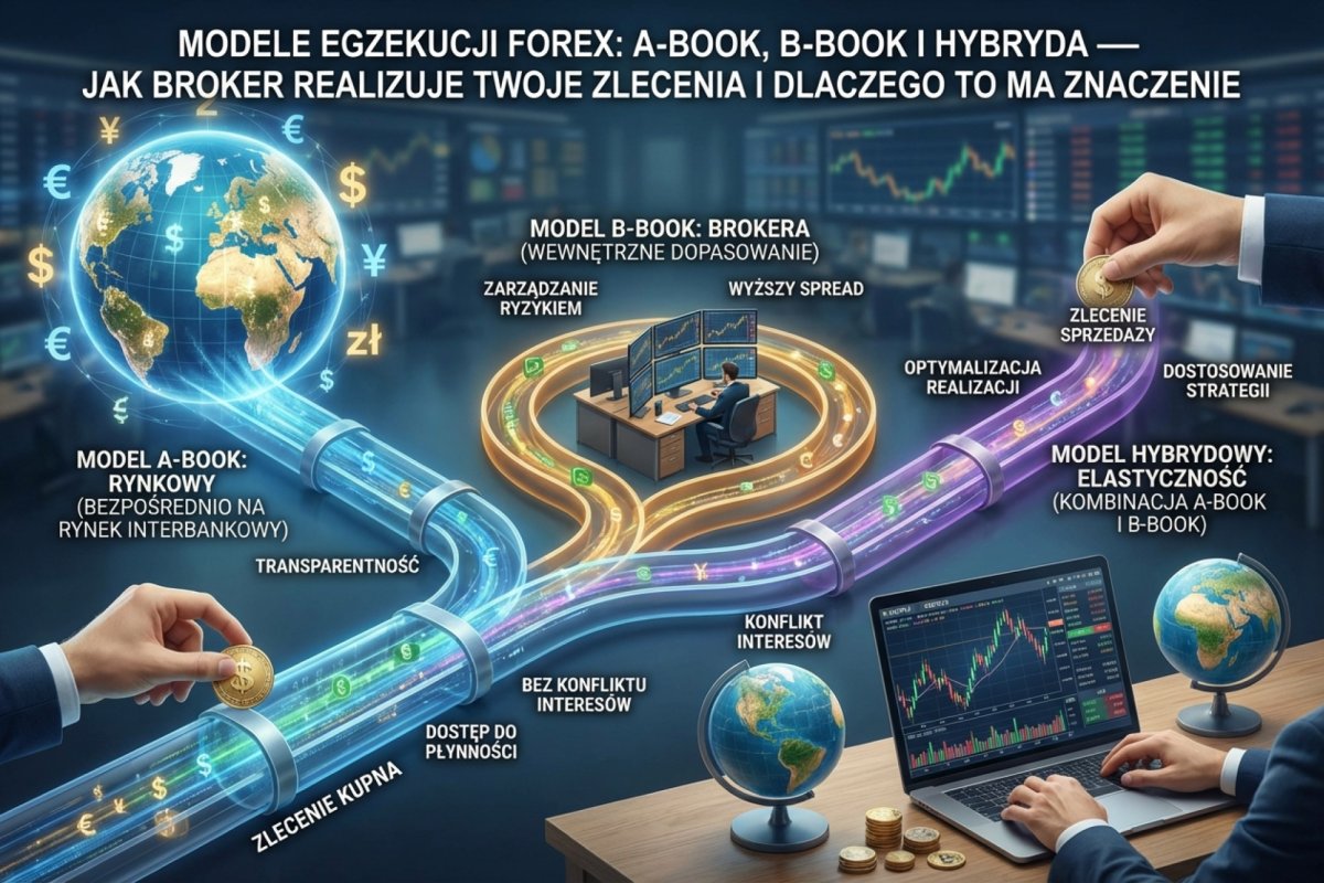 Modele egzekucji Forex — A-Book, B-Book i hybryda: trzy sposoby zarządzania ryzykiem, które firma inwestycyjna przyjmuje, zawierając kontrakt z klientem