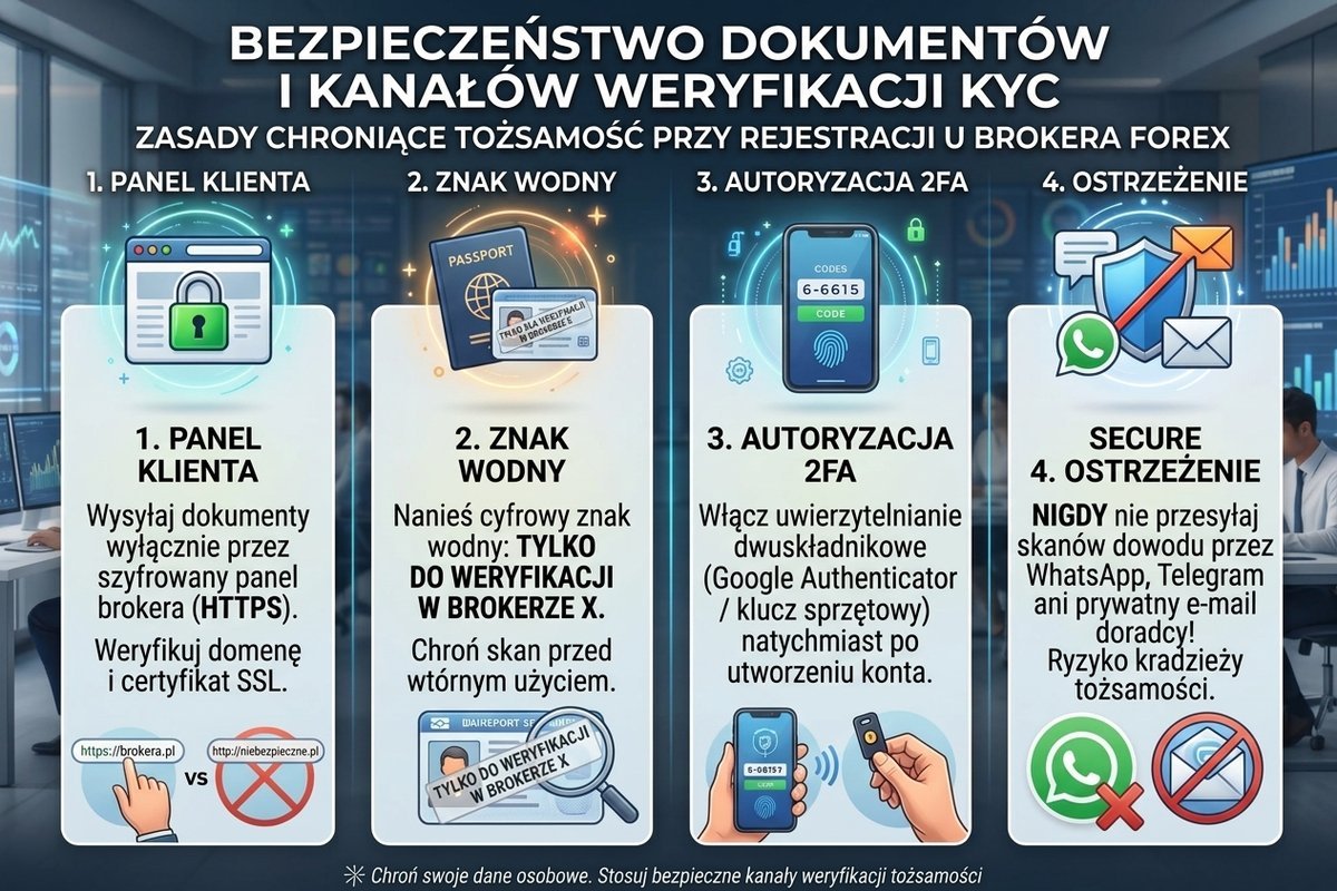 Bezpieczeństwo przesyłania dokumentów tożsamości i procedury weryfikacji kanału