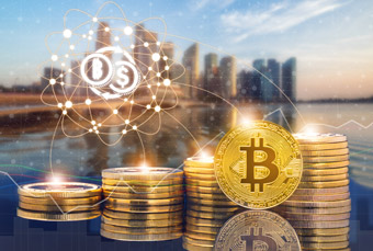 Ilustracja Bitcoina jako cyfrowego środka płatniczego